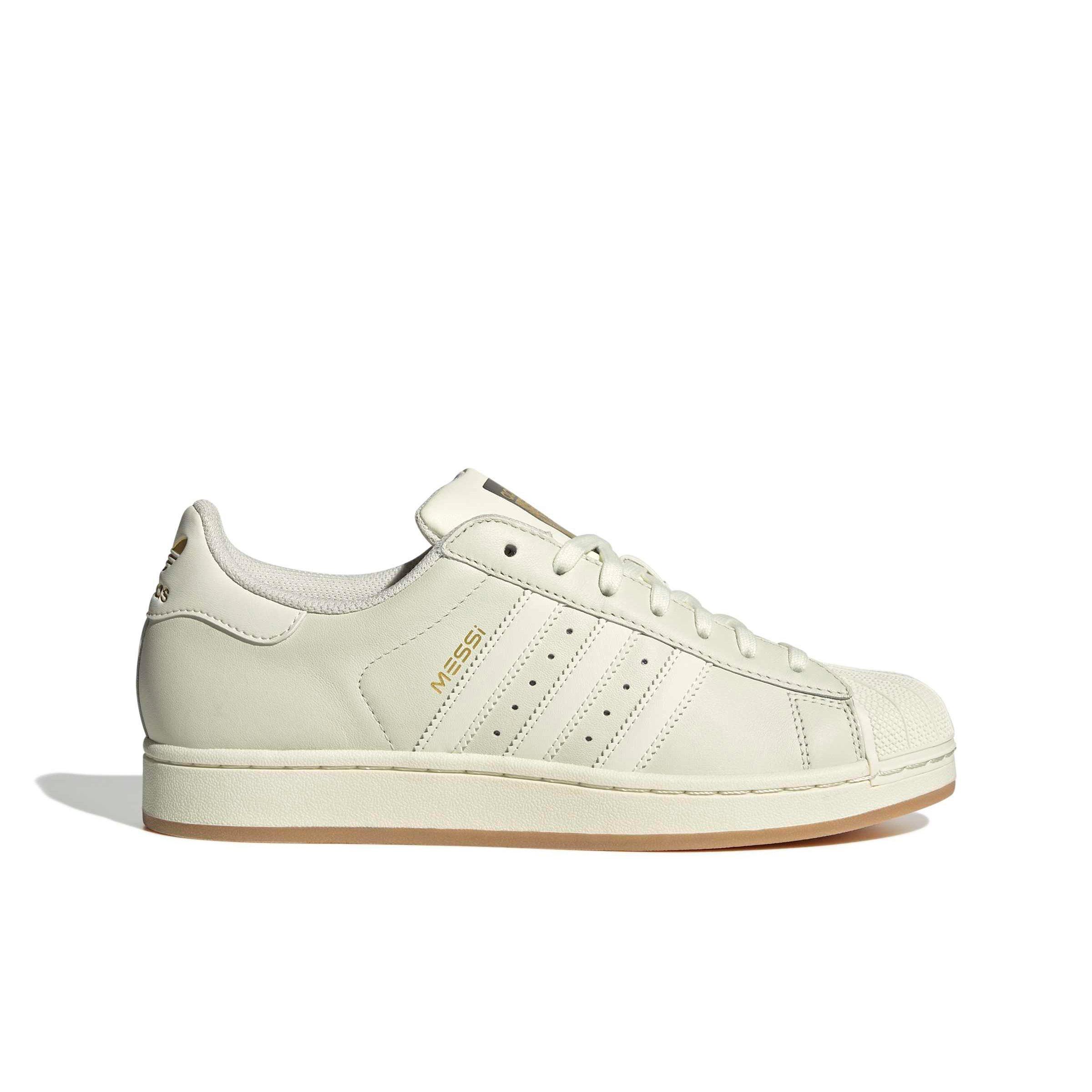 adidas Originals Superstar Messi "Ivory/Ivory/Gold Metallic" Men's Shoe - IVORY/IVORY/GOLD